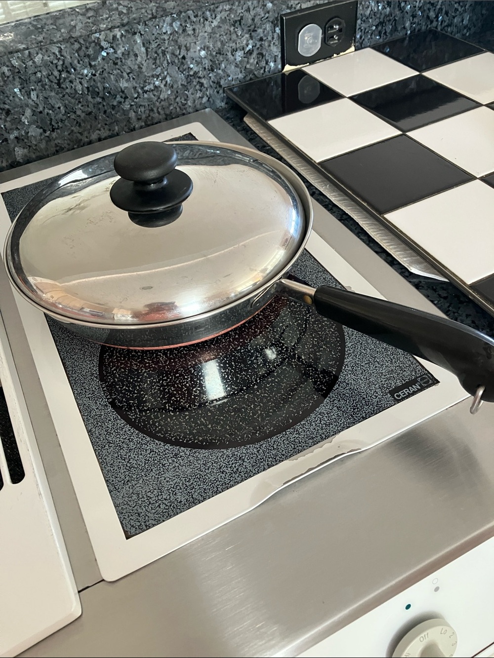 Revere Ware 10” Stainless Steel Copper Bottom Skillet & Lid